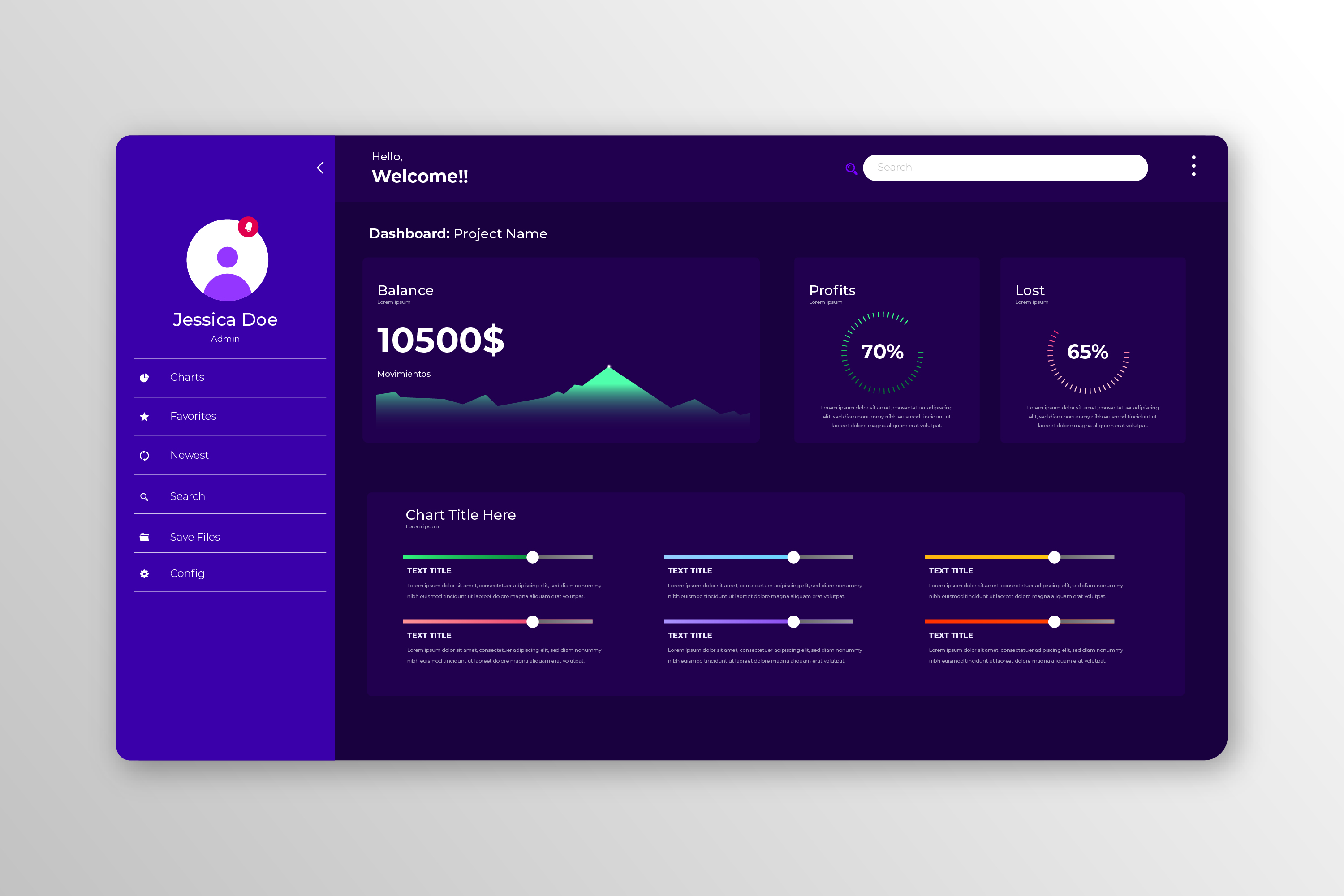 Dashboard Admin & Reporting